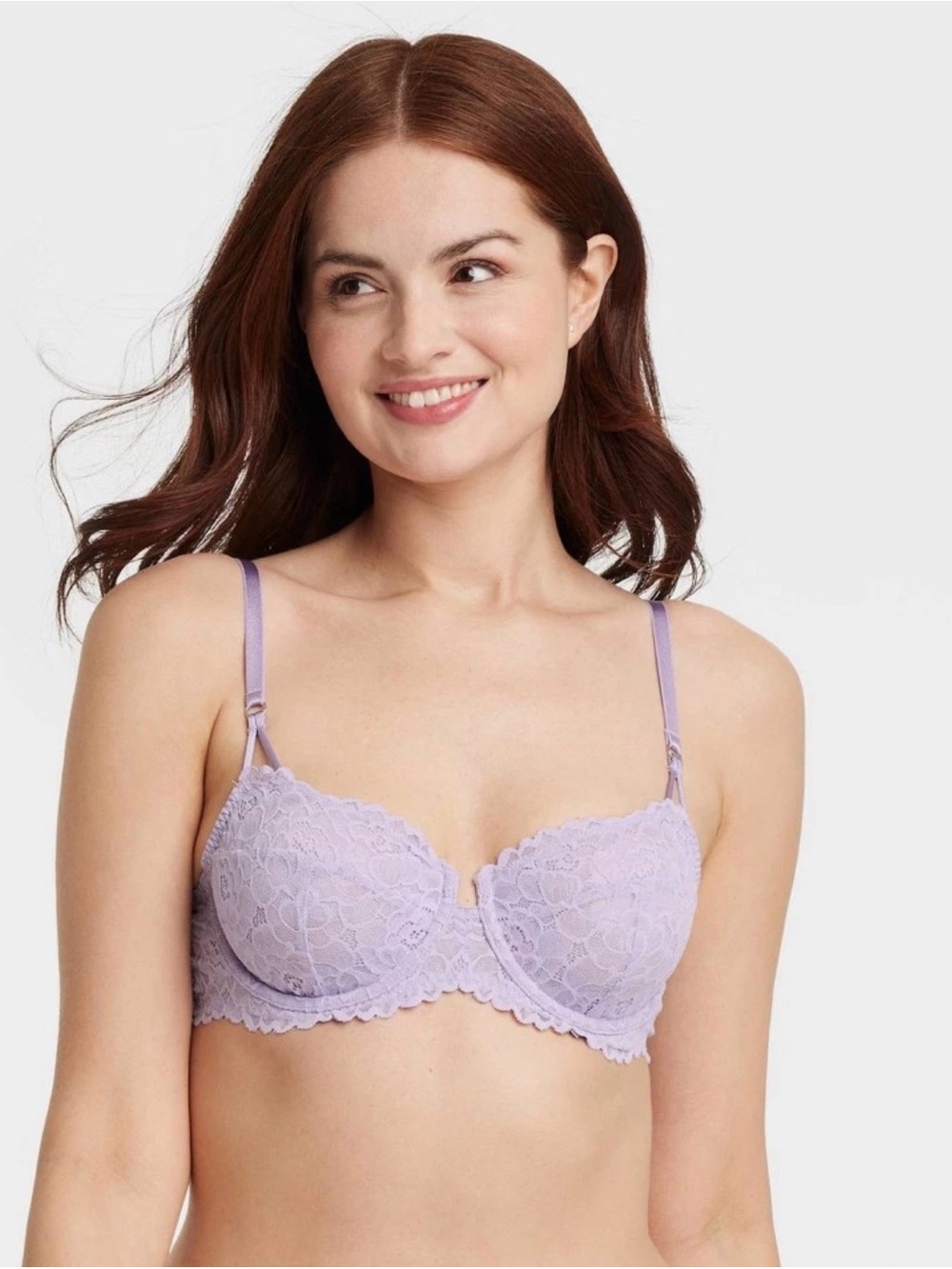 NWT Auden Lavender Lace Unlined Underwire Bra 38D